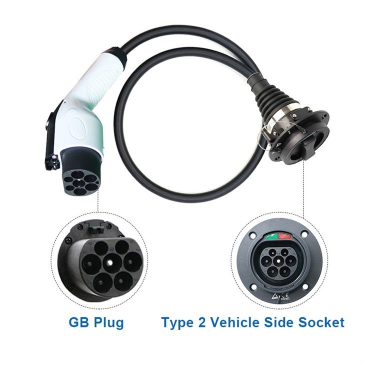 Electric Car Plug Type 2 To GBT EV Charging Adaptors