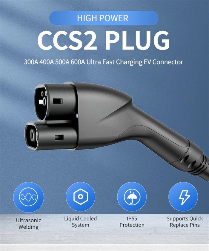 Liquid Cooled 600A Electric Car Plug Liquid Cooled 600A Electric Car Plug